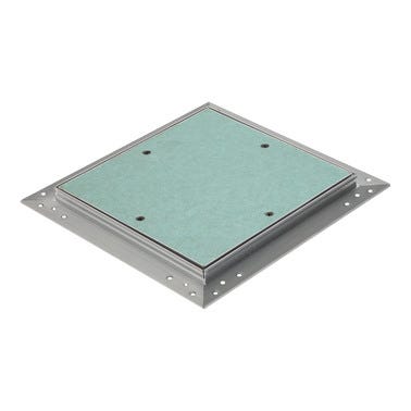 Bricomart TRAMPILLA DE INSPECCIÓN MARCO ALUMNIO Y PLACA DE YESO HIDRÓFUGA 20X20 CM