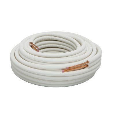 Bricomart TUBO COBRE REFRIGERACIÓN AISLADO 1/4"-3/8" 20M