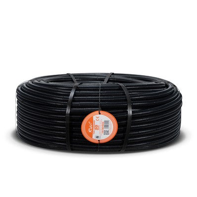 Bricomart TUBO CORRUGADO ARTICULADO NEGRO 20MM 100M