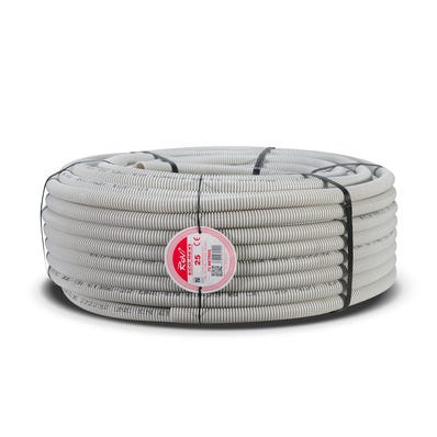Bricomart TUBO CORRUGADO LIBRE DE HALOGENOS GRIS 25MM 75M