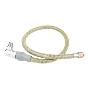 Bricomart TUBO GAS NATURAL CON VÁLVULA SEGURIDAD DN12 1000 MM