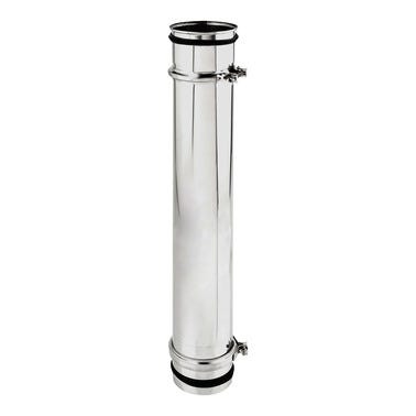 Bricomart TUBO INOXIDABLE PARED SIMPLE Ø80MMx50-95CM