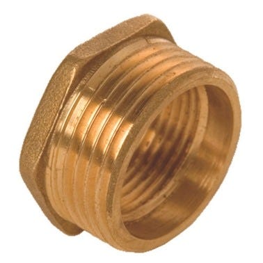 Bricomart TUERCA REDUCIDA LATÓN 1/2"-3/8" MACHO-HEMBRA ROSCAR