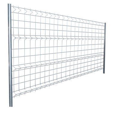 Bricomart VALLA MÓVIL DE OBRA GALVANIZADA 1 74X3 5M