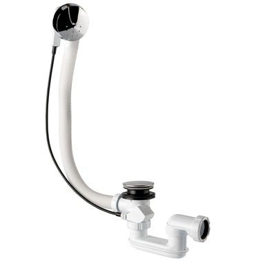 Bricomart VÁLVULA BAÑERA 70MM-1 1/2" AUTOMÁTICO BLANCO
