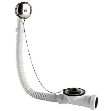 Bricomart VÁLVULA BAÑERA 70MM-1 1/2" EXTRAPLANO BLANCO