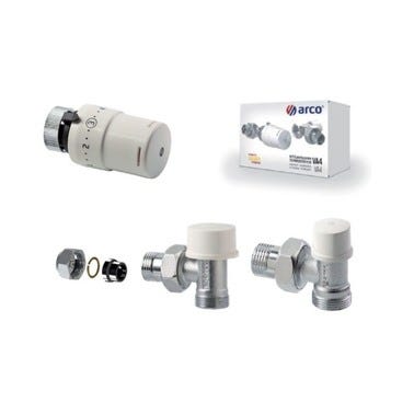 Bricomart VÁLVULA+DETENTOR TERMOSTÁTICO MULTICAPA Ø 1/2"- 16MM