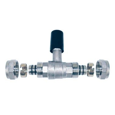 Bricomart VÁLVULA ESFERA EMPOTRAR 20MM COMPRESIÓN MULTICAPA