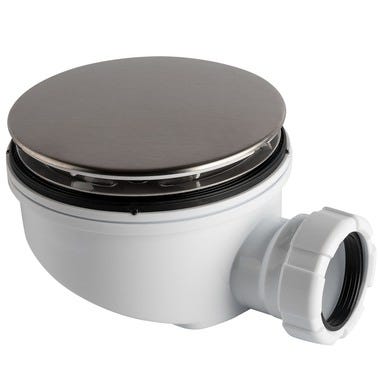 Bricomart VÁLVULA PLATO DE DUCHA 115MM CON TORNILLO BLANCO