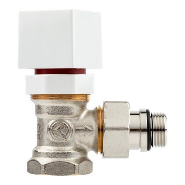 Bricomart VÁLVULA TERMOSTÁTICA DOBLE REGLAJE ESCUADRA HEMBRA Ø 3/8"