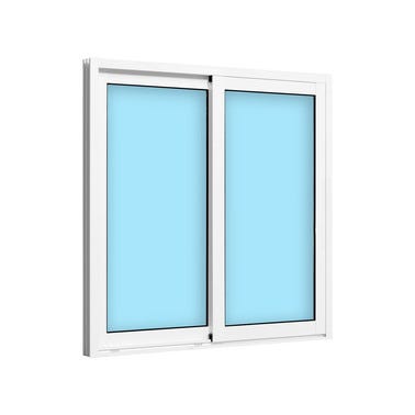 Bricomart VENTANA ALUMINIO CORREDERA BLANCA 100X100CM