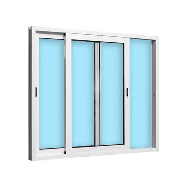 Bricomart VENTANA ALUMINIO CORREDERA BLANCA 120X100CM