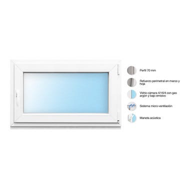 Bricomart VENTANA PVC OSCILOBATIENTE BLANCA 100X60CM