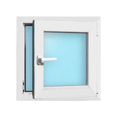 Bricomart VENTANA PVC OSCILOBATIENTE BLANCA 60X60CM