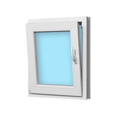 Bricomart VENTANA PVC OSCILOBATIENTE BLANCA 60X70CM IZQUIERDA