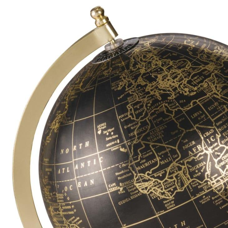Maisons Du Monde 5TH AVENUE - Globo Terráqueo Negro Y Dorado