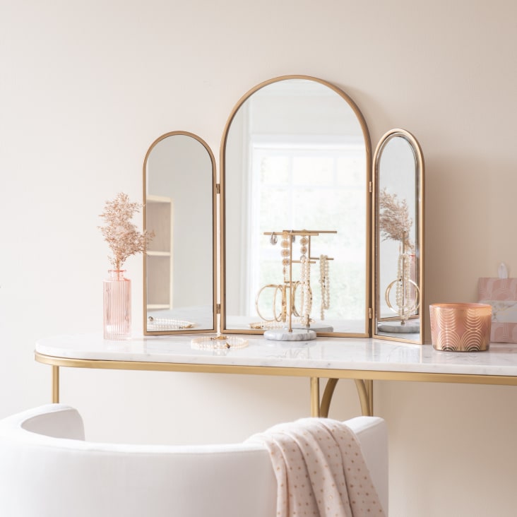 Maisons Du Monde ADA - Vela Perfumada En Tarro De Cristal Con Motivos Dorados 320g