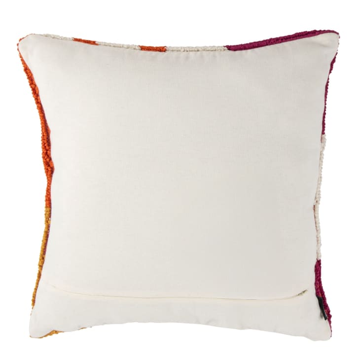Maisons Du Monde Adelia - Cojín De Tela De Rizo Multicolor 45x45 Cm