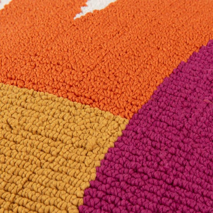 Maisons Du Monde Adelia - Cojín De Tela De Rizo Multicolor 45x45 Cm