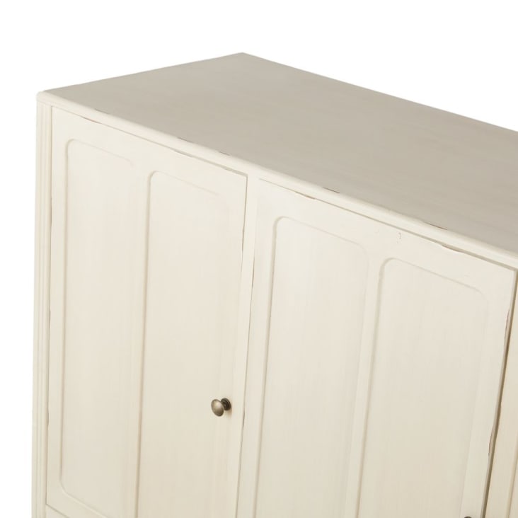 Maisons Du Monde Aimée - Aparador Con 3 Puertas Color Blanco Roto