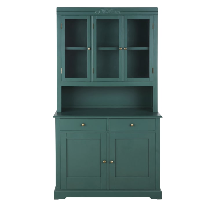 Maisons du Monde Aimée - Vajillero con 5puertas y 2cajones en verde abeto