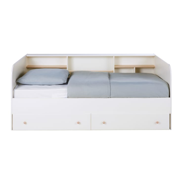 Maisons Du Monde Alari - Cama Infantil Con Compratimentos Blanca 90x190