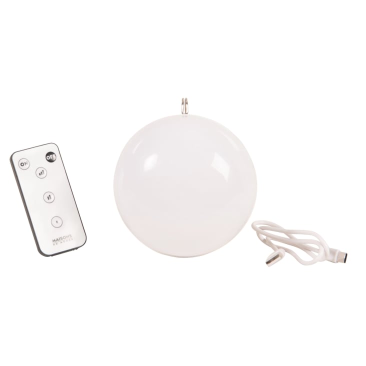 Maisons Du Monde Alba - Bombilla Recargable Blanca 9W