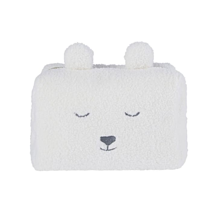 Maisons du Monde ALESUND - Neceser para bebé con oso y pelo rizado blanco