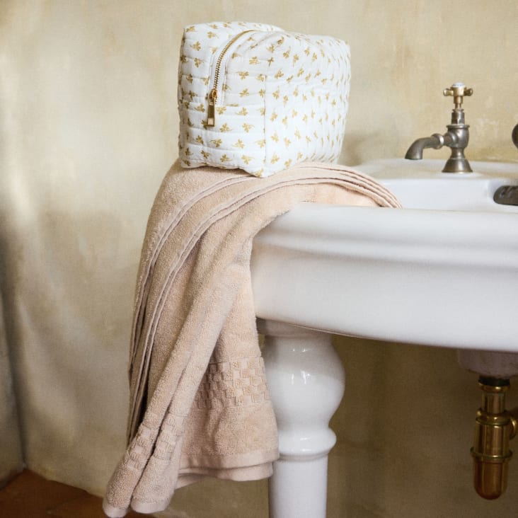 Maisons Du Monde Alfombra De Baño De Algodón Beige 50x70 Cm