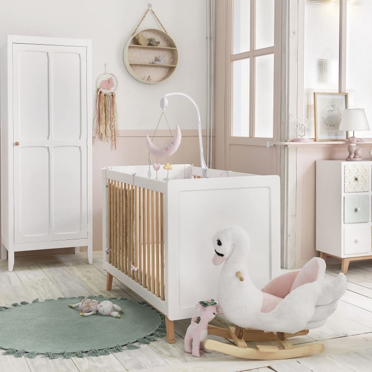 Maisons Du Monde Alfombra Redonda Con Pompones De Algodón Reciclado Verde D.100