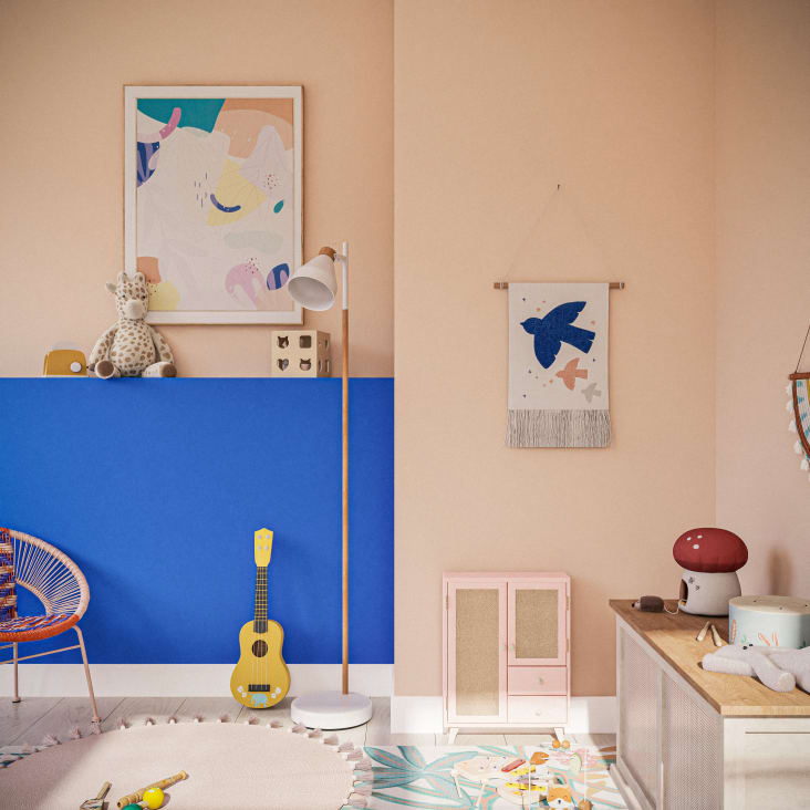 Maisons Du Monde Alfombra Redonda Con Pompones De Algodón Reciclado Rosa D.100