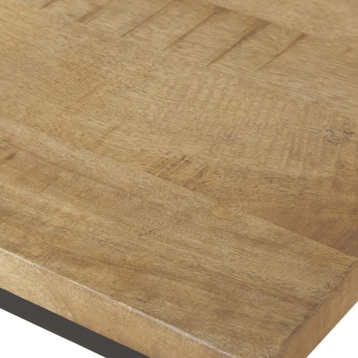 Maisons Du Monde Alfred - Banco De Acero Negro Y Mango Macizo