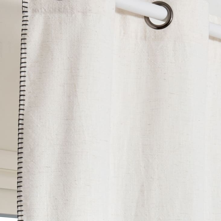 Maisons Du Monde ALINA - Cortina Con Ojales De Color Crudo 140 X 250 - Una Unidad