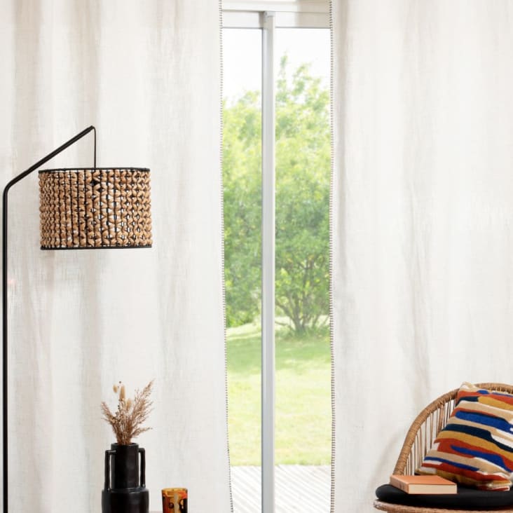 Maisons du Monde ALINA - Cortina con ojales de color crudo 140 x 250 - una unidad