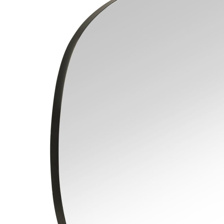 Maisons Du Monde ALLAN - Espejo Ovalado De Metal Negro 79 X 73