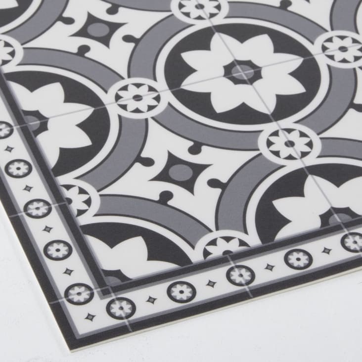 Maisons Du Monde ALMA - Alfombra De Vinilo Con Motivos Decorativos De Azulejos De Cemento 50x80