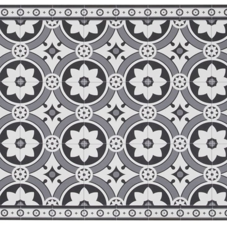 Maisons du Monde ALMA - Alfombra de vinilo con motivos decorativos de azulejos de cemento 50x80