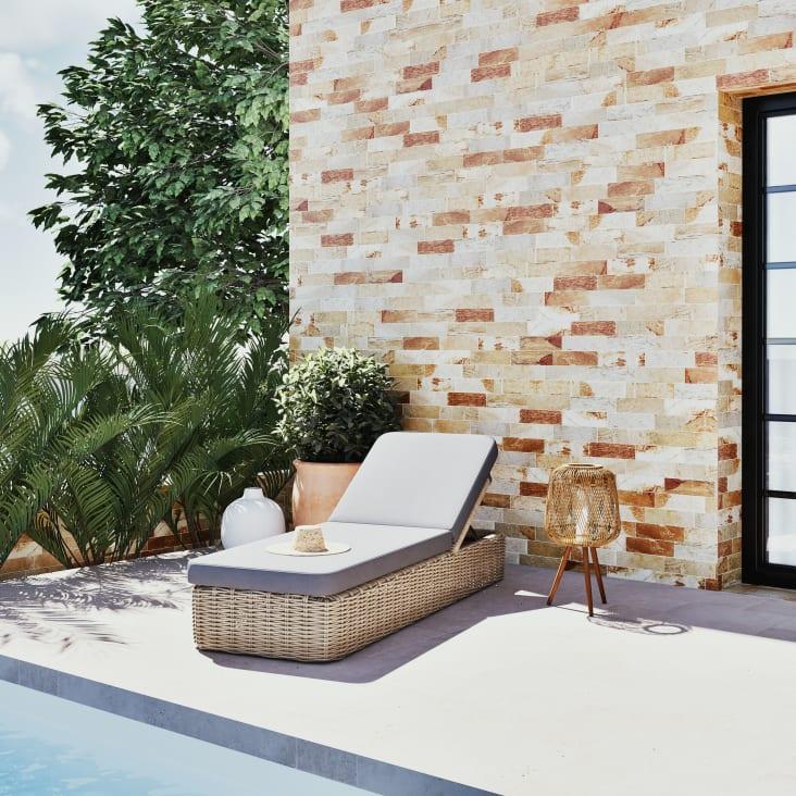 Maisons Du Monde Aloise - Farol Con Patas De Bambú Y Vidrio