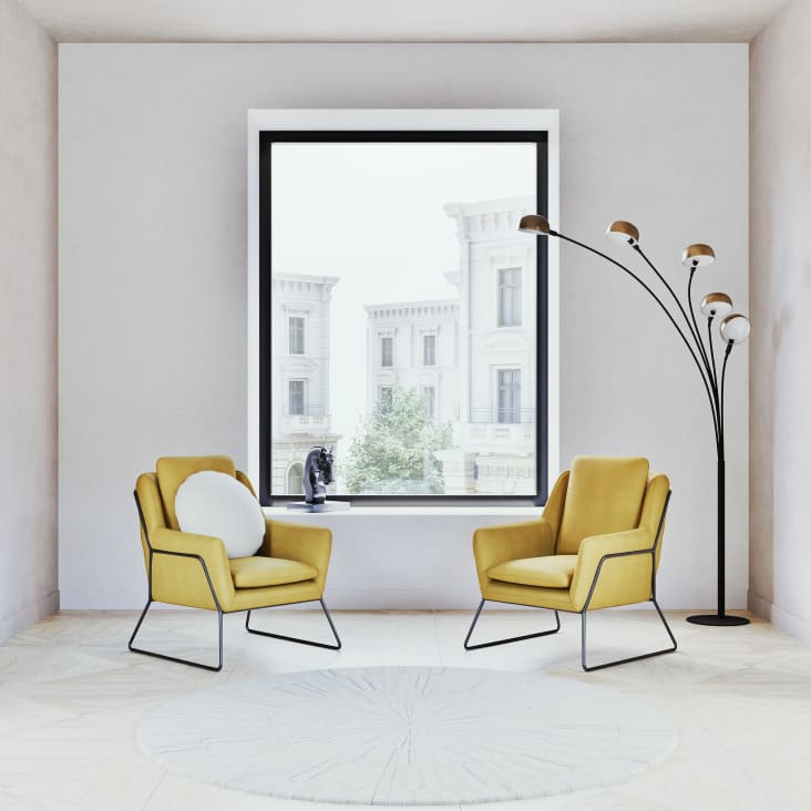 Maisons Du Monde Altar - Escultura De Cabeza De Caballo Negro Alt. 36 Cm