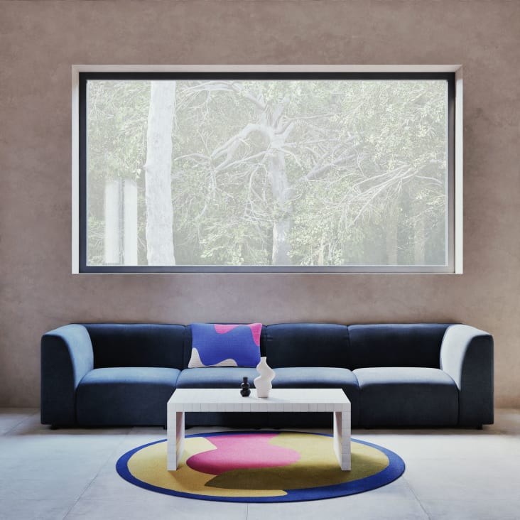 Maisons Du Monde Amarga - Alfombra De Exterior Redonda Multicolor D180 Cm