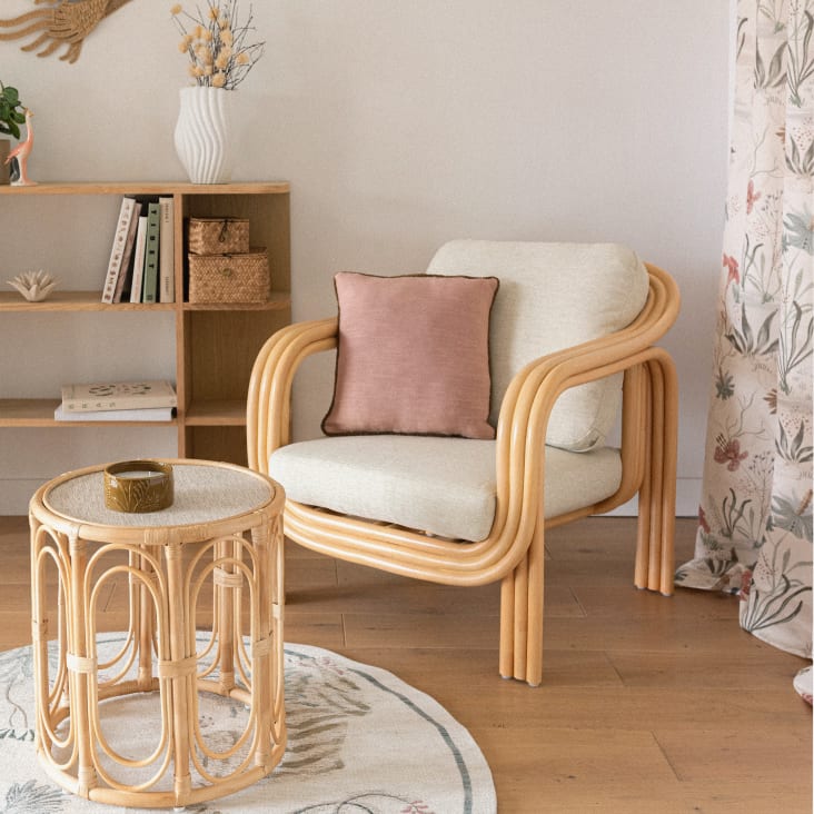 Maisons Du Monde Amber - Vela Perfumada En Tarro De Cerámica Amarilla Ocre