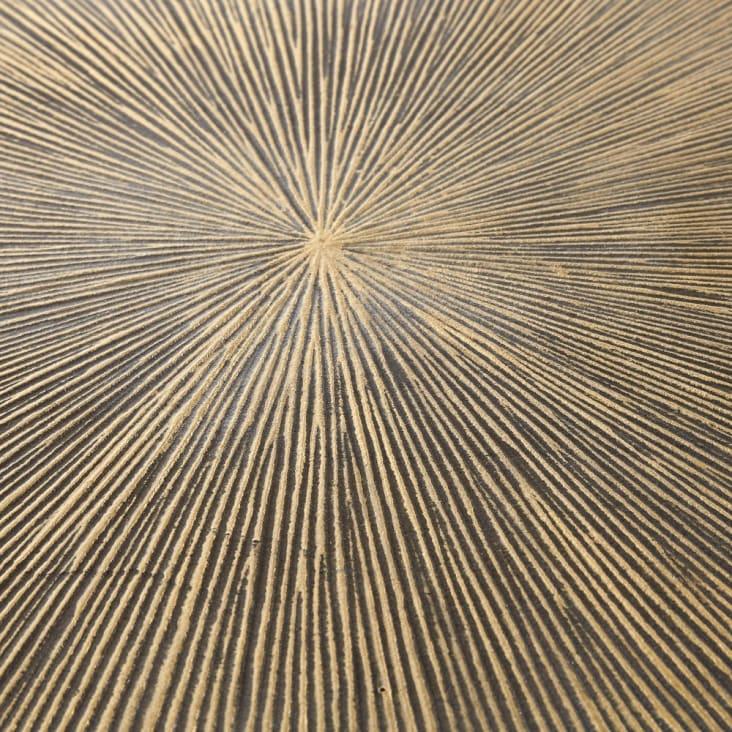 Maisons Du Monde Amine - Mesa Auxiliar De Metal Bronce Y Negro