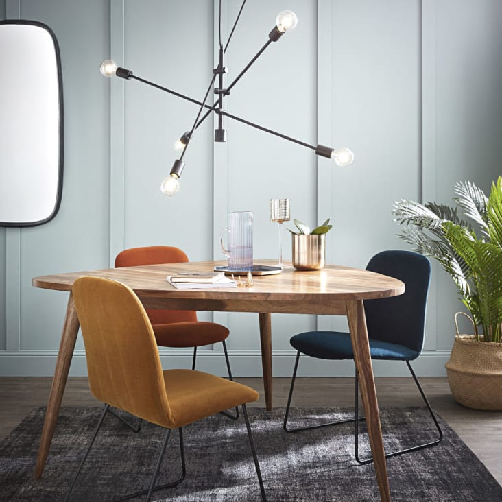 Maisons Du Monde Andersen - Mesa De Comedor Vintage De Sheesham Macizo 6 Personas L.136