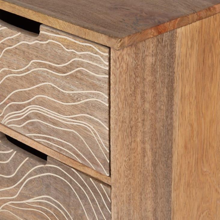 Maisons Du Monde ANGEL - Cajonera Con 3cajones De Madera De Mango