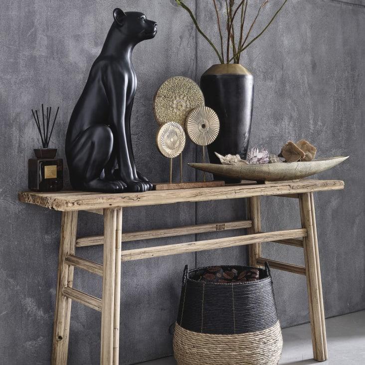 Maisons Du Monde ANIKO - Figura De Leona Negra Alt. 74