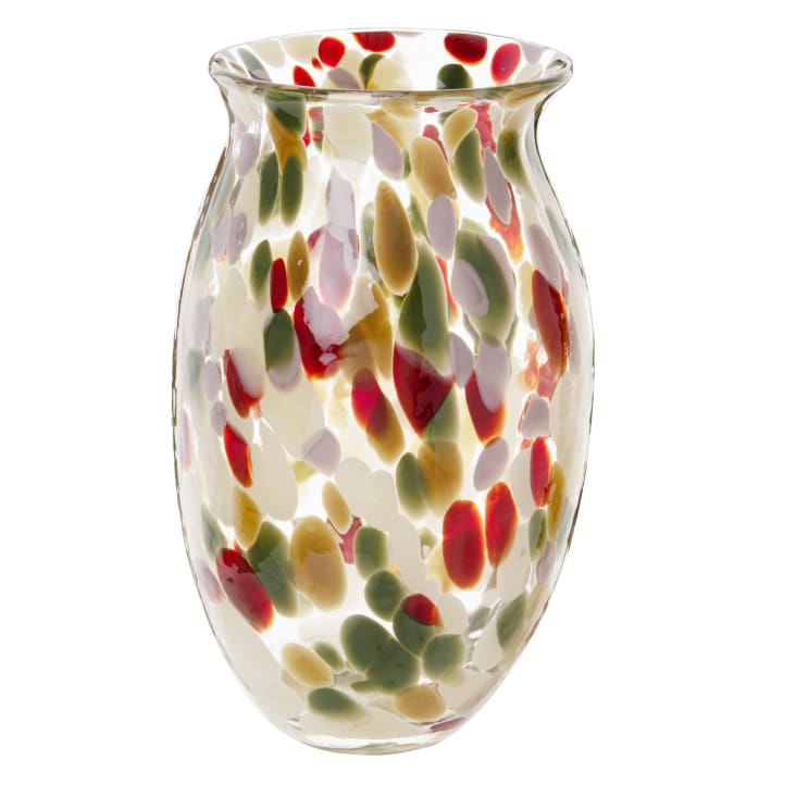 Maisons du Monde Apolline - Jarrón de cristal multicolor Alt. 31 cm