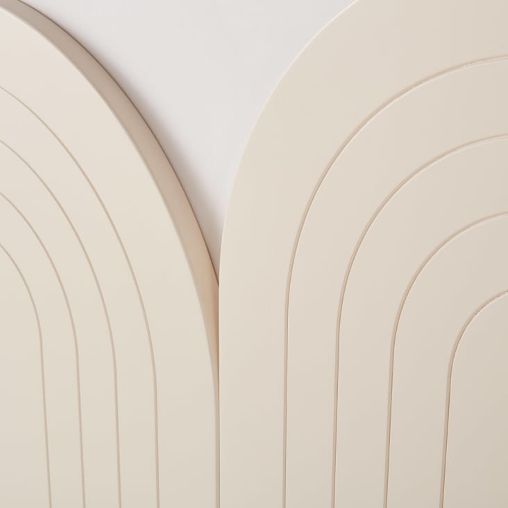 Maisons Du Monde Arckos - Cabecero De Cama De 160 Cm Blanco Crema