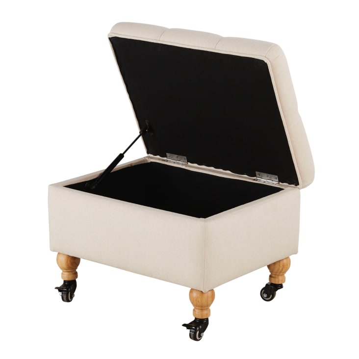 Maisons Du Monde Aristide - Reposapiés Capitoné Crudo