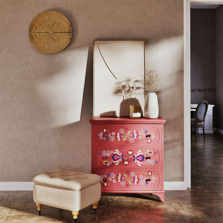 Maisons Du Monde Aristide - Reposapiés Capitoné Crudo