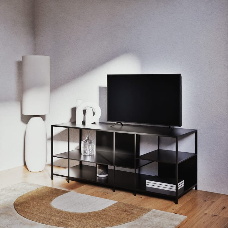 Maisons Du Monde Armande - Lámpara De Pie De Cerámica Con Pantalla Blanca Alt. 122 Cm